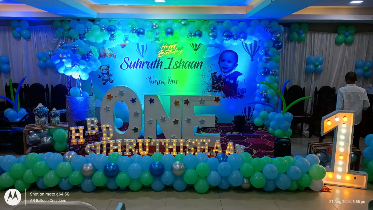 Neon Birthday Stage